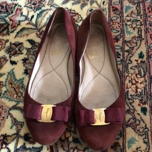 Ferregamo Varina Ballet w/ bow